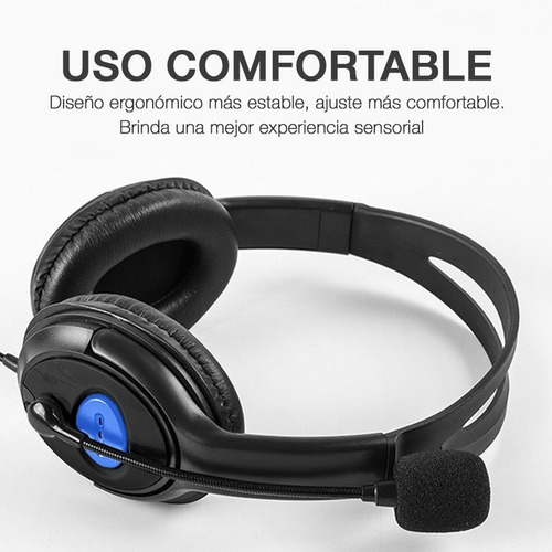 Imagen 5 de 9 de Auriculares Gamer Vincha Waz-8900 C/ Micrófono Ps4 Xbox Pc