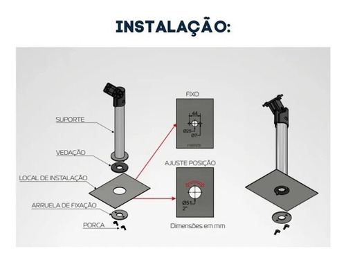 Suporte Para Leitor Facial Hikvision