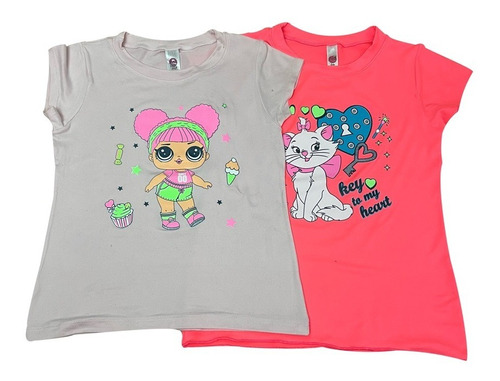 Camisetas Para Niñas Pack X2 Unidades