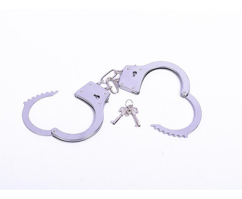 Imagen 3 de 7 de Esposas De Juguete De Metal Con Llave Ajustables Duende Azul