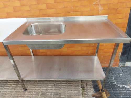 Pia Industrial Inox Tampo Polietileno (Usado)