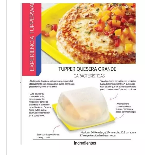 Topper Quesera. Jumbo Grande Queso Topperware.