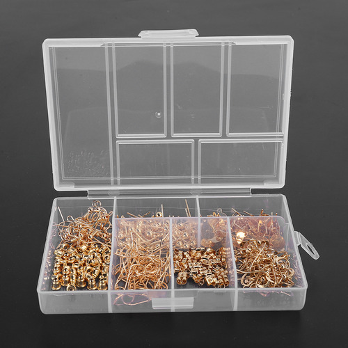 Kit De Fabricación De Pendientes Kc Gold Engastado En Oro