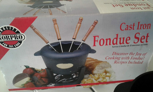 Set De Fondue Importado En Hierro  