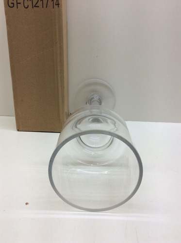 Cys Excel 4 X 14 Clear Glass Stemmed Candle Holder Vas Ccc