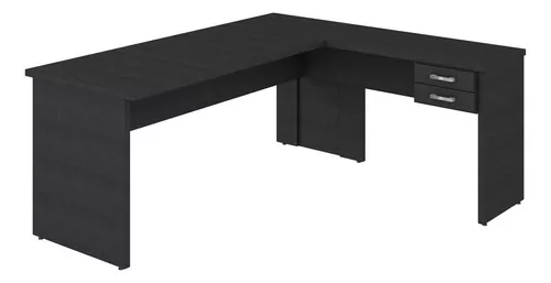 Mesa Escritório 2 Gavetas 120cm Multimóveis CR25186 Cinza