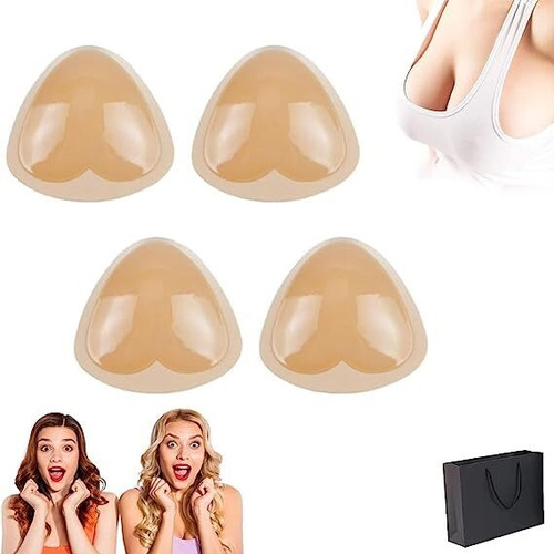 A Sticky Bra Push Up Sided Sticky Silicone Triangle Pads 4