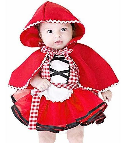 Disfraz Caperucita Roja Para Bebe 0m-6 Años