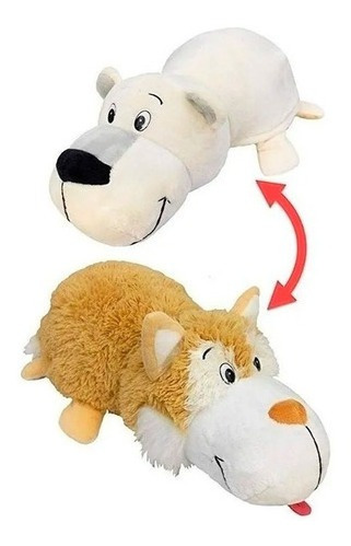 Flipazoo Peluche Grande 40 Cm Reversible 2 En1