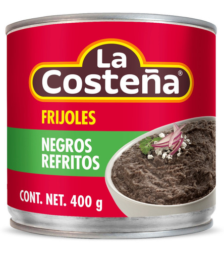 Pack X2 Frijoles Negros Refritos X400gr La Costeña