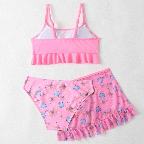 Traje De Baño Para Bebés Y Niñas, Traje De Baño Con Falda Es