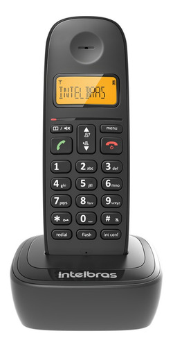 Telefone Sem Fio Residencial E Escritório Simples Ts 2510 + 2 Ramais Ts 2511 Preto Intelbras Led