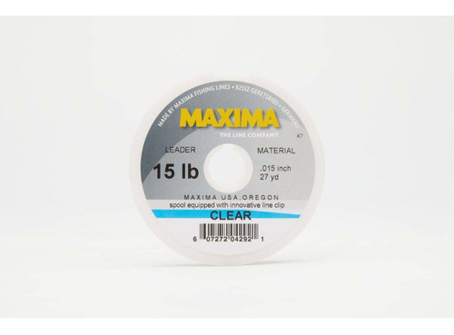 Maxima Fishing Line Rueda Lider Transparente 15 Libra 27