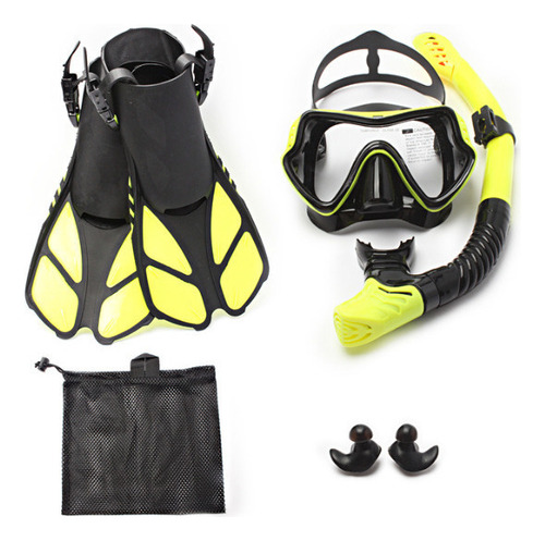 Kits De Buceo Aletas Para Snorkeling Goggles Esnórquel