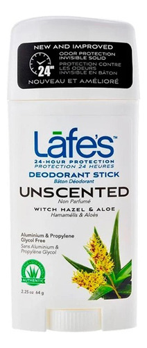 Desodorante Twist Unscented Lafes 64g Fragrância Sem Fragância