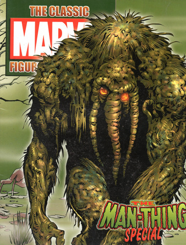 Apenas A Revista The Classic Marvel Figurine The Man-thing Special - 20 Páginas Em Inglês - Editora Eaglemoss - Formato 22 X 28 - Capa Mole - Bonellihq Cx343 Abr24