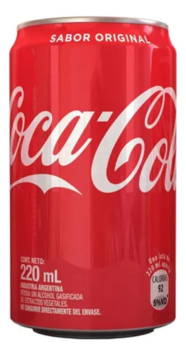 Coca Cola Original Lata Mini Gaseosa Comun