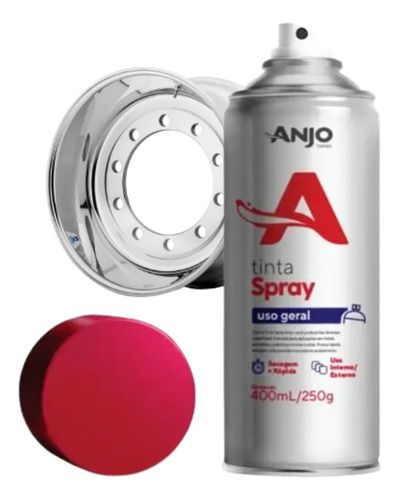 Spray Aerosol Anjo  Aluminio Para Llantas - Pìntura Llantas