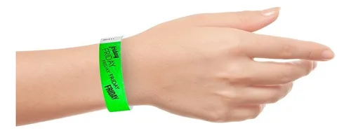 Brazaletes Tyvek Verde Eventos!