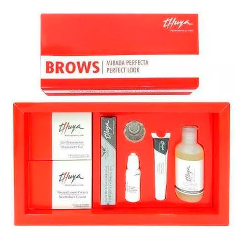 Kit Mirada Perfecta Thuya Brows Alisado Y Tinte De Cejas
