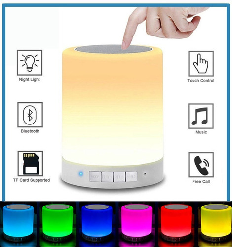 Lámpara Led Parlante Bluetooth Touch! Excelente Regalo!