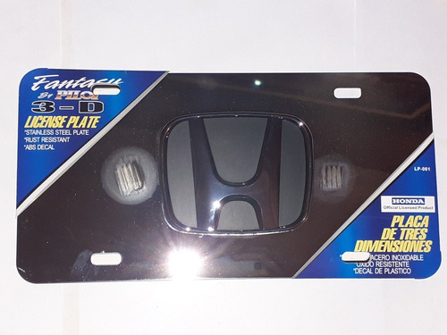 Porta Placa Honda Acero