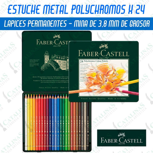 Lapices Polychromos Faber Castell Lata X 24 Unid Microcentro