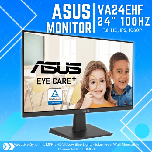 Monitor Asus Va24ehf 24 Fhd Ips Adaptive Sync Hdmi- Boleta