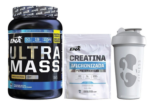 Ganador Ultra Mass Ena 1,5 Kg  + Creatina 300 Gr + Vaso 