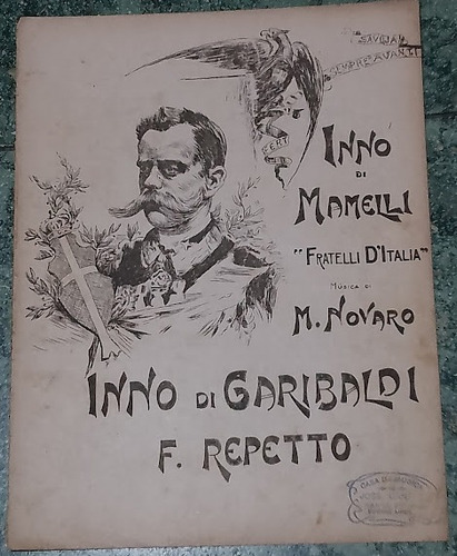 Partitura Himno De Garibaldi F. Repetto (Usado)