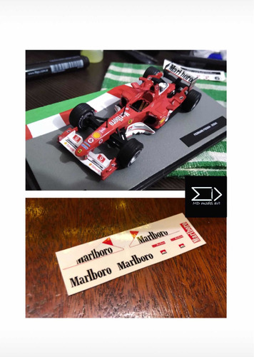 Calcas Al Agua Ferrari F1 F2002 Schumacher 1:43 Salvat