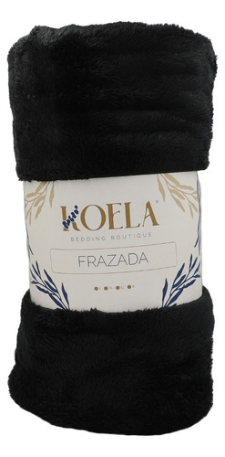 Combo: 2 Cobijas Borrega Ultra Suaves Matrimonial Jumbo Color Negro Diseño Liso