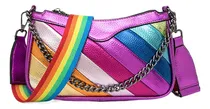Comprar Bolso Bandolera De Moda Con Cadena Cosida Color Moda