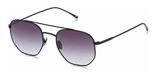 Lacoste L210s Gafas De Sol Cuadradas, Negro L9cjv