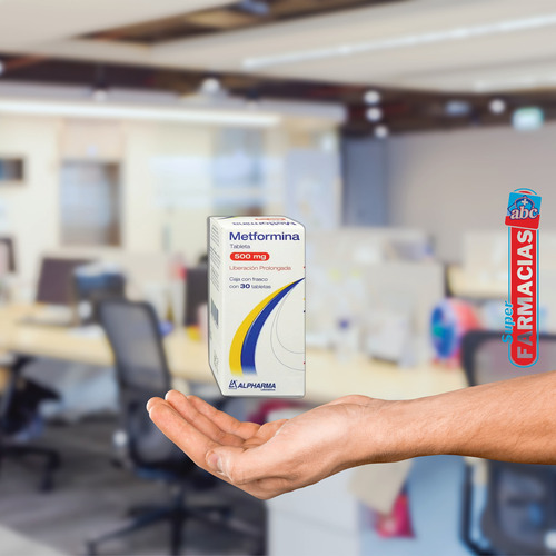Metformina Alpharma 500mg C/30 Tabs Liberacion Prolongada