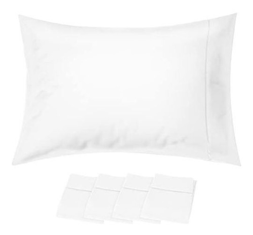 Funda Almohada Microfibra Suave Beckham, Set 4 Blancas