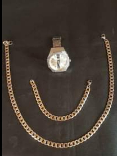 Vendo Juego Para Hombre Cadena Esclava Y Reloj