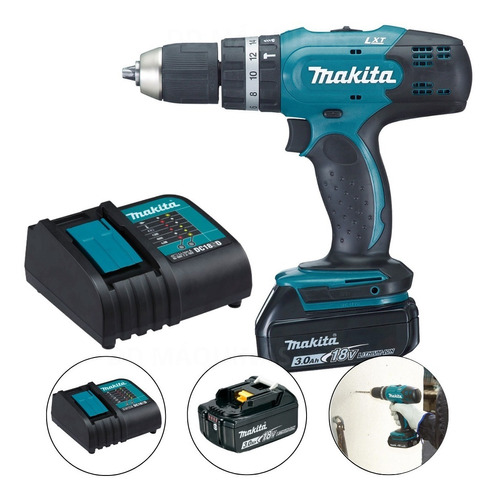 Furadeira Parafusadeira Impacto Biv 18v Makita Dhp453