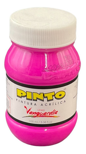 Imagen 1 de 3 de Acrílico Vanguardia Magenta Neón 506 De 100ml.
