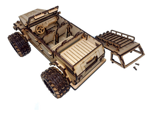 Rompecabezas 3d Vw Safari The Monster Thing Mdf Corte Láser
