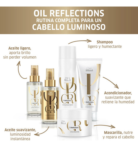 Aceite Tratamiento Ligero Para El Cabello Wella Oil 100 Ml