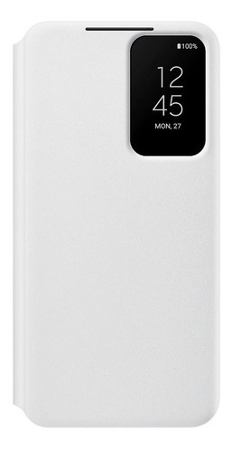 Case Samsung S-view Flip Cover Para Galaxy S22 Normal Blanco