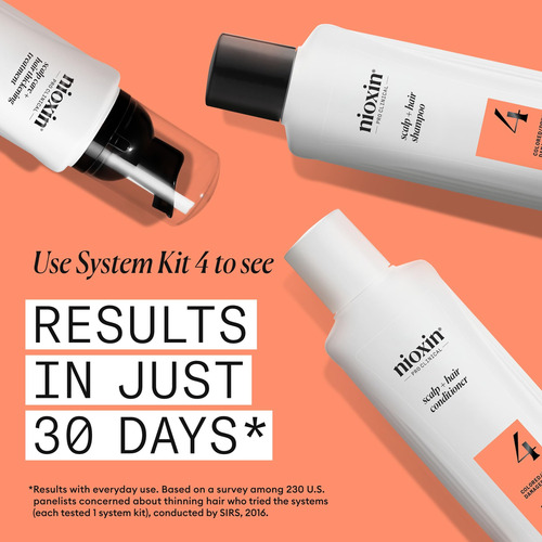 Shampoo Nioxin System 4 Scalp + Espessamento De Cabelo 300ml