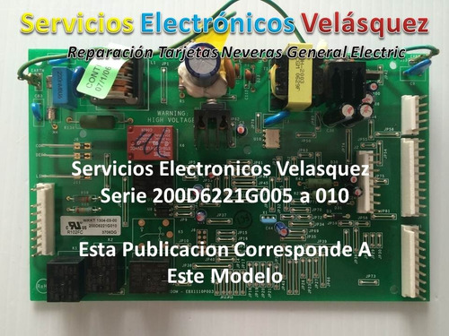 Tarjeta Nevera General Electric Y Te La Reparamos En 1 Dia