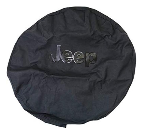 Jeep Wrangler Black Denim W/logo Cubierta De Neumático...