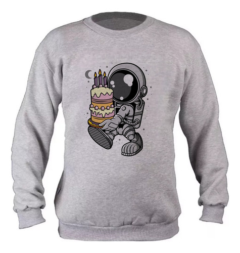Buzos Astronauta Con Torta Blanca Infantil Estampada - 0899