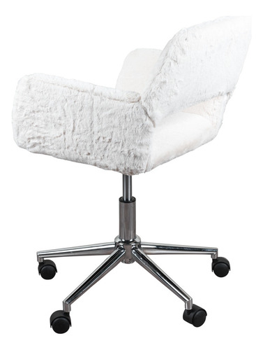 Silla De Oficina Ejecutiva Ergonómica Altura Ajustable Color Blanco Material del tapizado Tela