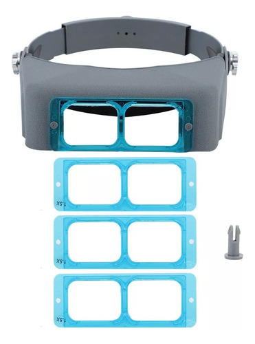 Lupa De Lectura De Diadema Con Cuatro Lentes De Vidrio Óptic