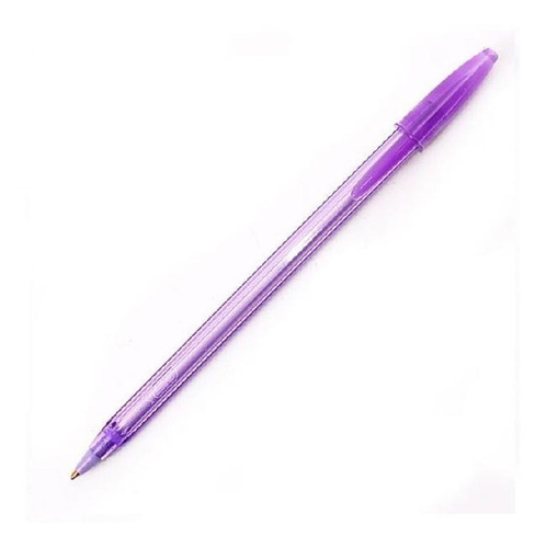 Bolígrafo Birome Bic Cristal Fashion Violeta (x10 Unidades)