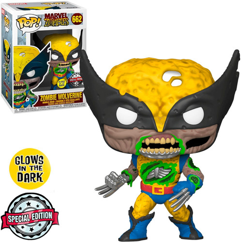 Muñeca Funko Pop Marvel Zombies Wolverine Zumbie 662